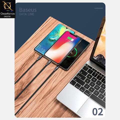 Baseus Rapid 3-In-1 USB To Micro + Lightning + Type-C Cable Black