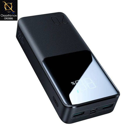 Black - JR-QP192 20000mah 22.5W fast charging powerbank with LCD display