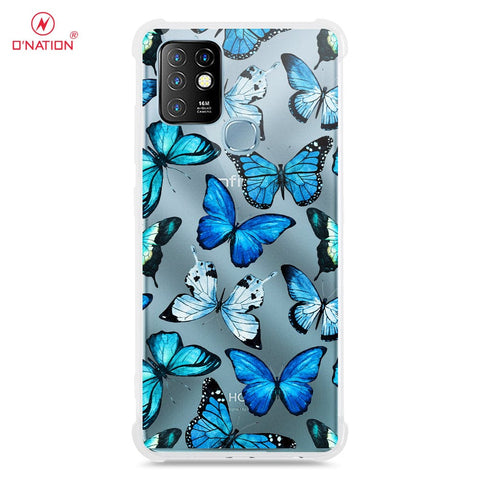 Infinix Hot 10 Cover - O'Nation Butterfly Dreams Series - 9 Designs - Clear Phone Case - Soft Silicon Borders