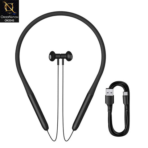 Baseus Bowie P1 Wireless Neckband Earphone - Black