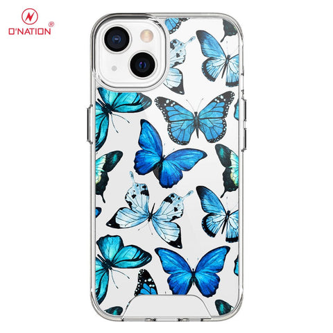 iPhone 13 Cover - O'Nation Butterfly Dreams Series - 9 Designs - Clear Phone Case - Soft Silicon Borders U16