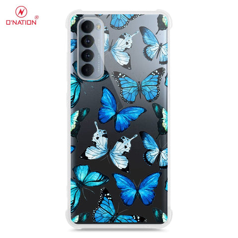 Oppo Reno 4 Pro Cover - O'Nation Butterfly Dreams Series - 9 Designs - Clear Phone Case - Soft Silicon Borders U7