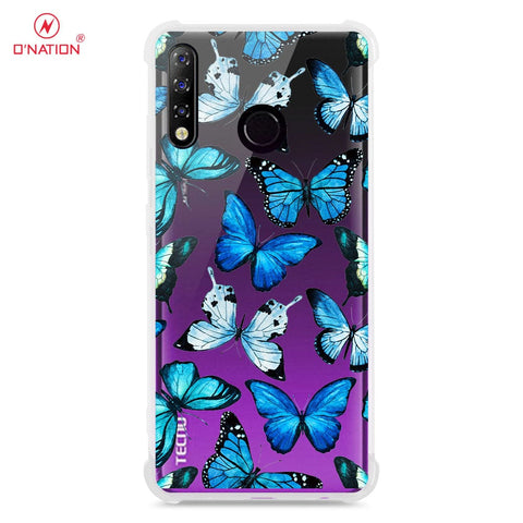 Tecno Spark 4 Cover - O'Nation Butterfly Dreams Series - 9 Designs - Clear Phone Case - Soft Silicon Borders