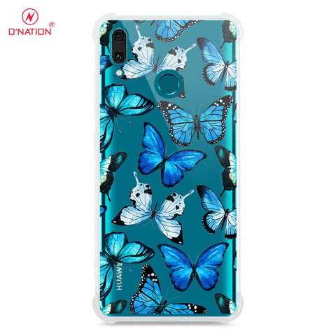 Huawei Y9 2019 Cover - O'Nation Butterfly Dreams Series - 9 Designs - Clear Phone Case - Soft Silicon Borders