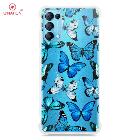 Oppo Reno 5 4G Cover - O'Nation Butterfly Dreams Series - 9 Designs - Clear Phone Case - Soft Silicon Borders