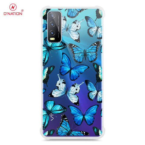 Vivo Y20i Cover - O'Nation Butterfly Dreams Series - 9 Designs - Clear Phone Case - Soft Silicon Borders
