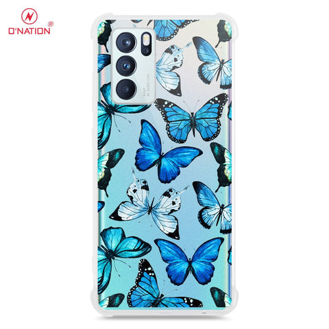 Oppo Reno 6 Pro 5G Cover - O'Nation Butterfly Dreams Series - 9 Designs - Clear Phone Case - Soft Silicon Borders