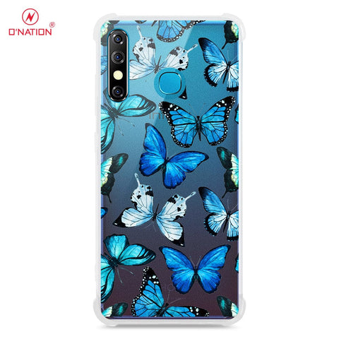 Infinix Hot 8 Cover - O'Nation Butterfly Dreams Series - 9 Designs - Clear Phone Case - Soft Silicon Borders