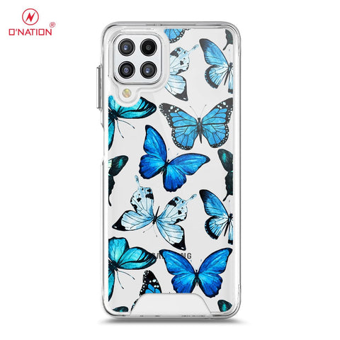 Samsung Galaxy M22 Cover - O'Nation Butterfly Dreams Series - 9 Designs - Clear Phone Case - Soft Silicon Borders