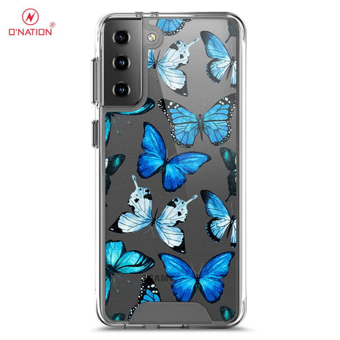 Samsung Galaxy S21 5G Cover - O'Nation Butterfly Dreams Series - 9 Designs - Clear Phone Case - Soft Silicon Borders