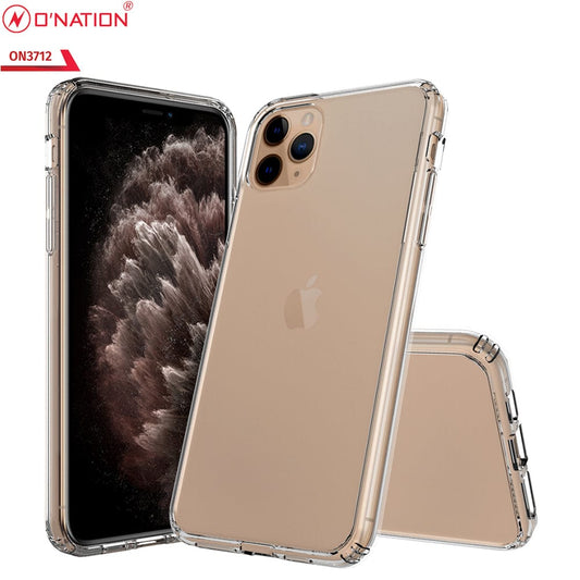 iPhone 11 Pro Max Cover  - ONation Crystal Series - Premium Quality Clear Case No Yellowing Back With Smart Shockproof Cushions