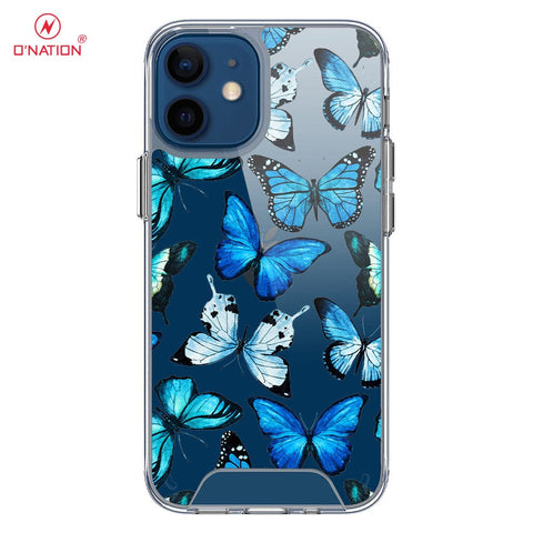iPhone 12 Mini Cover - O'Nation Butterfly Dreams Series - 9 Designs - Clear Phone Case - Soft Silicon Borders