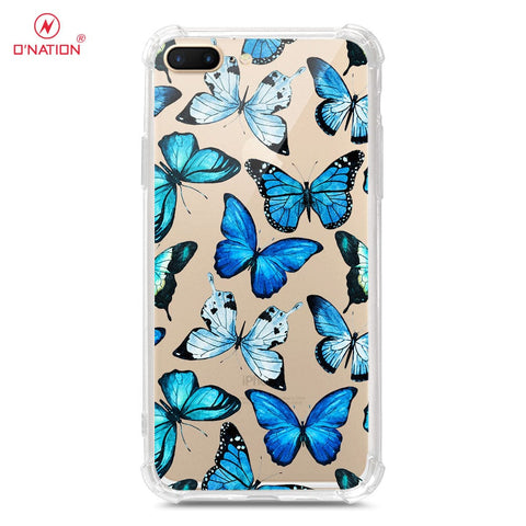 iPhone 8 Plus / 7 Plus Cover - O'Nation Butterfly Dreams Series - 9 Designs - Clear Phone Case - Soft Silicon Borders