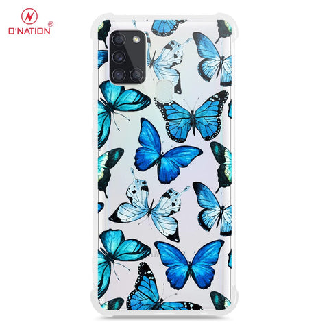 Samsung Galaxy A21s Cover - O'Nation Butterfly Dreams Series - 9 Designs - Clear Phone Case - Soft Silicon Borders