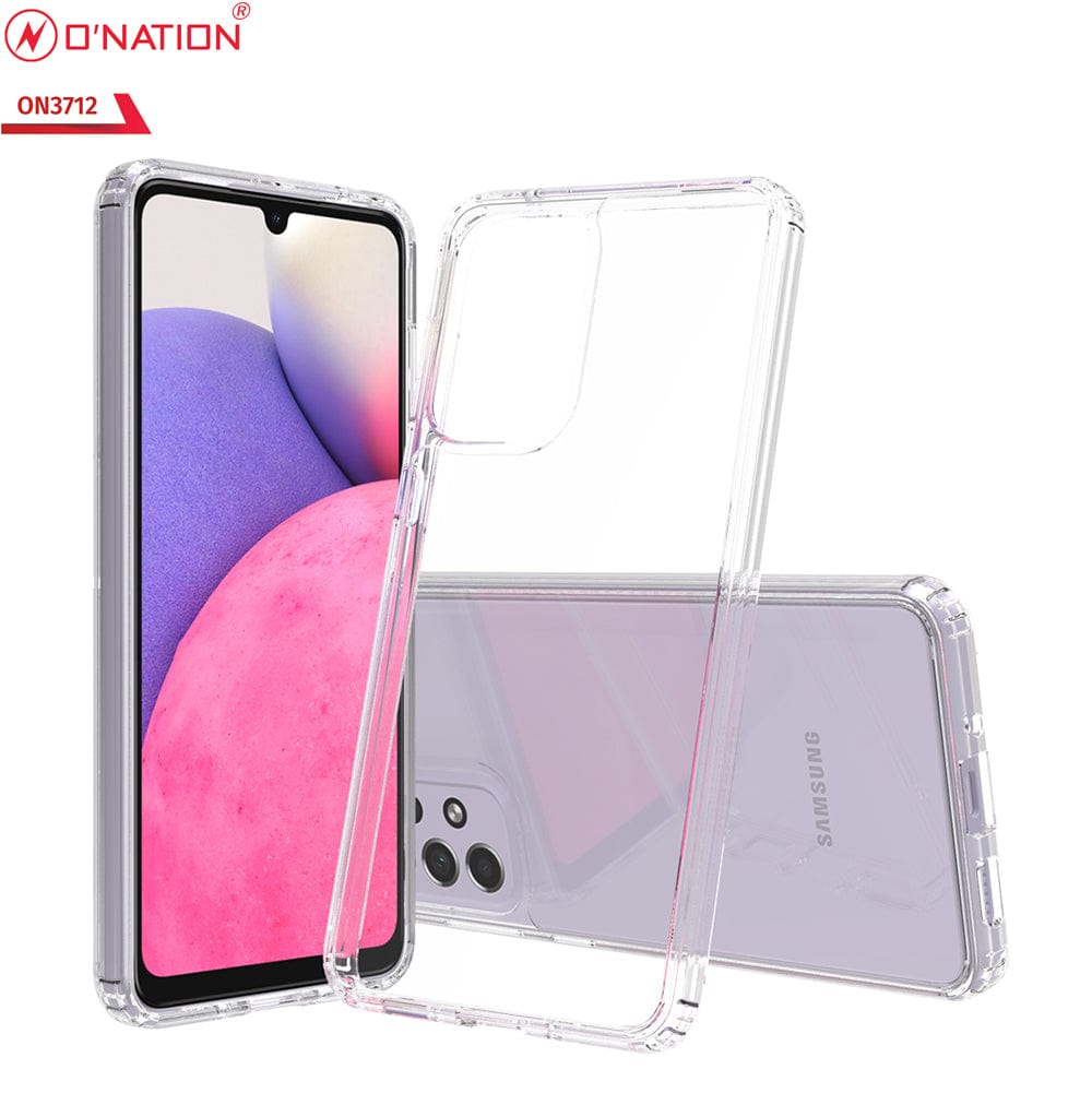 Samsung Galaxy A33 5G Cover  - ONation Crystal Series - Premium Quality Clear Case No Yellowing Back With Smart Shockproof Cushions