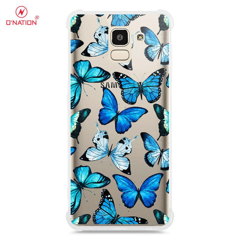 Samsung Galaxy J6 2018 Cover - O'Nation Butterfly Dreams Series - 9 Designs - Clear Phone Case - Soft Silicon Borders