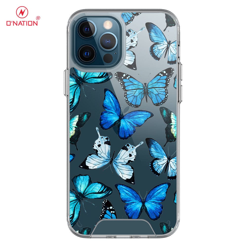 iPhone 12 Pro Max Cover - O'Nation Butterfly Dreams Series - 9 Designs - Clear Phone Case - Soft Silicon Borders