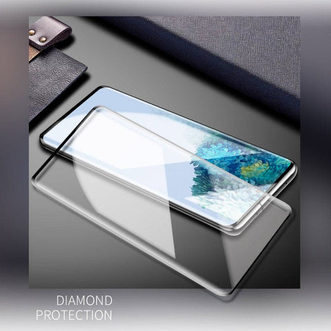 Samsung Galaxy S21 Ultra 5G Screen Protector - Black - Branded Premium 3D Full Glue Tempered Glass Protector With Easy Installation Tray Kit