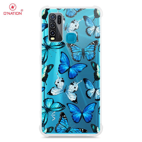 Vivo Y30 Cover - O'Nation Butterfly Dreams Series - 9 Designs - Clear Phone Case - Soft Silicon Borders