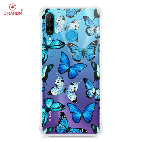 Huawei P30 Lite Cover - O'Nation Butterfly Dreams Series - 9 Designs - Clear Phone Case - Soft Silicon Borders