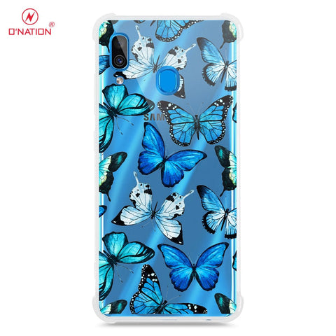 Samsung Galaxy A20 Cover - O'Nation Butterfly Dreams Series - 9 Designs - Clear Phone Case - Soft Silicon Borders