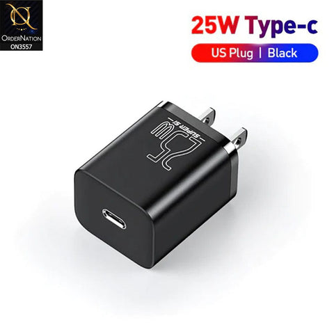 Baseus Super Si Quick TypeC Charger 25W - Black