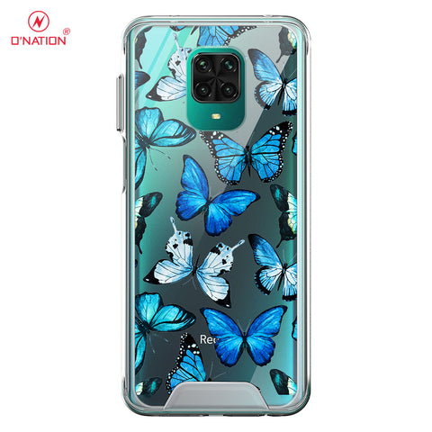 Xiaomi Redmi Note 9S Cover - O'Nation Butterfly Dreams Series - 9 Designs - Clear Phone Case - Soft Silicon Bordersx