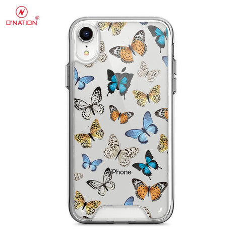 iPhone XR Cover - O'Nation Butterfly Dreams Series - 9 Designs - Clear Phone Case - Soft Silicon Borders U12