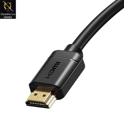 Baseus Horizontal HDMI 2.0 Cable 4K 60 Hz 3D 18 Gbps 2M Black (CADSP-B01)