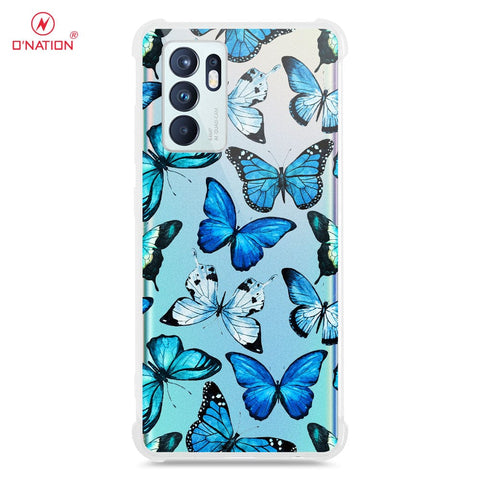 Oppo Reno 6 Cover - O'Nation Butterfly Dreams Series - 9 Designs - Clear Phone Case - Soft Silicon Borders