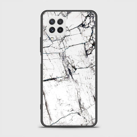 Samsung Galaxy M32 Cover - White Marble Series 2 - HQ Ultra Shine Premium Infinity Glass Soft Silicon Borders Case