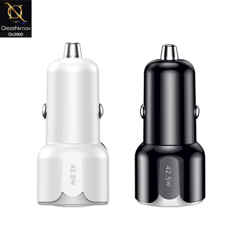 White - ToTu 42.5W - DCCPD-07 - Glory Series Fast Charging Car Charger