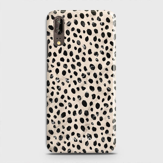 Huawei P20 Cover - Bold Dots Series - Matte Finish - Snap On Hard Case with LifeTime Colors Guarantee