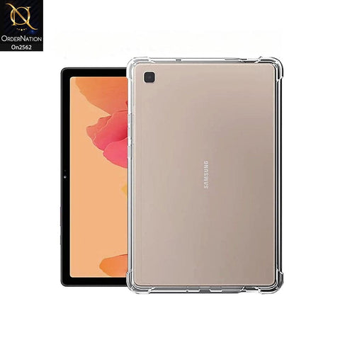 Samsung Galaxy Tab A7 10.4 / T500 (2020) Cover - Soft 4D Design Shockproof Silicone Transparent Clear Case