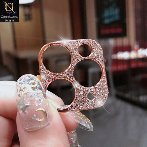 iPhone 11 Pro Max Protector - New Diamond Rhinestones Inlaid Camera Lens Protective Film
