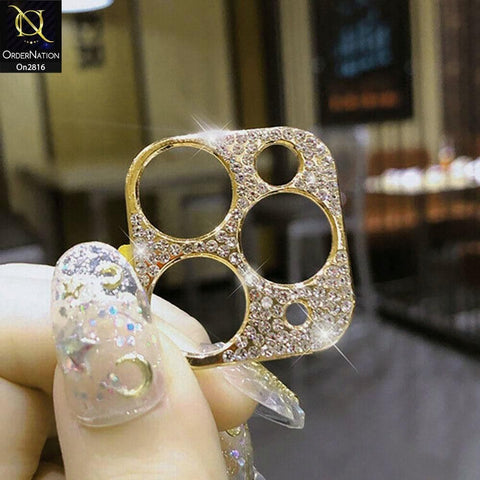 iPhone 11 Pro Max Protector - New Diamond Rhinestones Inlaid Camera Lens Protective Film