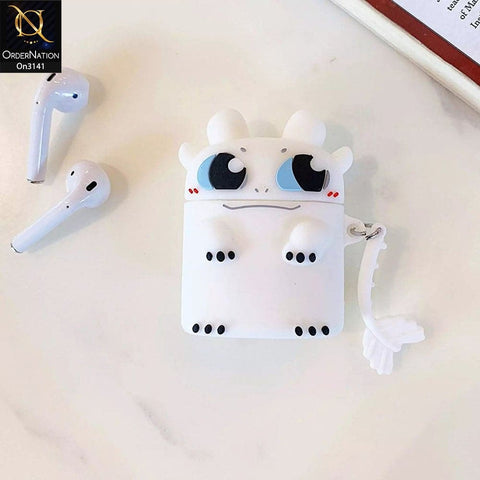 Apple Airpods 1 / 2 Cover - Cute Cartoon Character Soft Sillicone Airpods Case