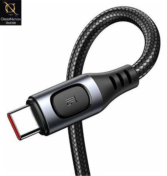 Black - Baseus Fast Charging Cable Usb-For Type-C 5A Multi-Protocol Conversion