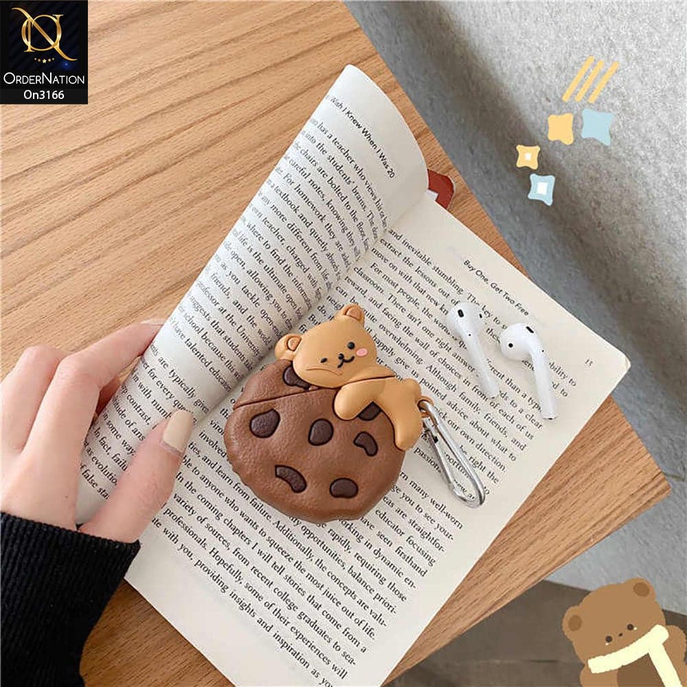 Apple Airpods 1 / 2 Cover - Cute Funny Cartoon Character Soft Sillicone Airpods Case
