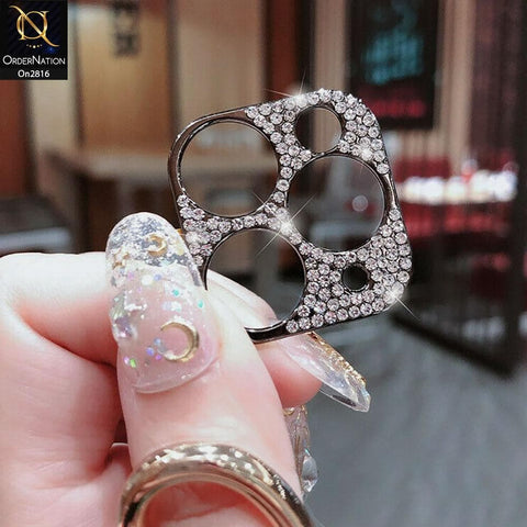 iPhone 11 Pro Max Protector - New Diamond Rhinestones Inlaid Camera Lens Protective Film