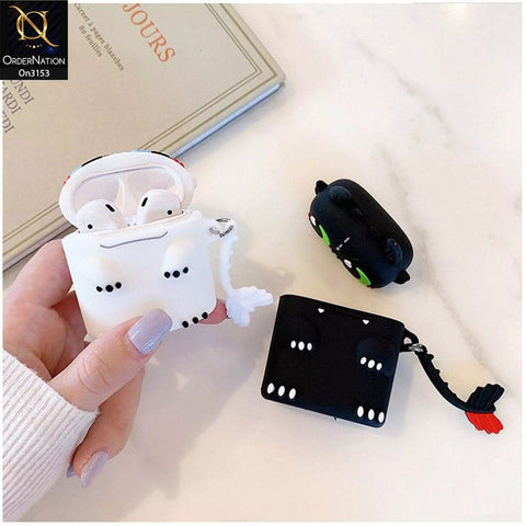 Apple Airpods 1 / 2 Cover - Cute Cartoon Character Soft Sillicone Airpods Case