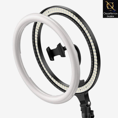 Black - 26 cm With 9 Inch Stand - Baseus (CRZB10-A01) Live Stream Led Soft Light With Table Stand
