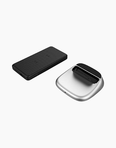 Black - Ravpower 5000mAh 3 in 1 Wireless Power Bank With Stand Kit