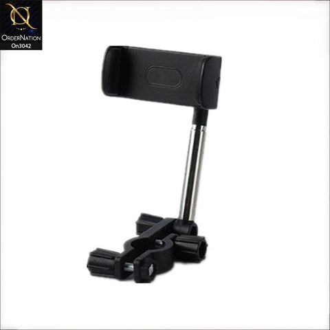 Black - 360 Rotating Rearview Mirror Mobile Phone Car Holder