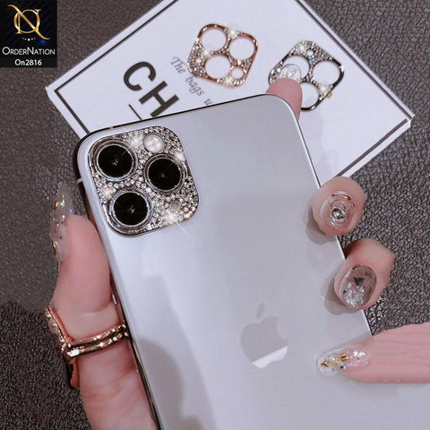 iPhone 11 Pro Max Protector - New Diamond Rhinestones Inlaid Camera Lens Protective Film