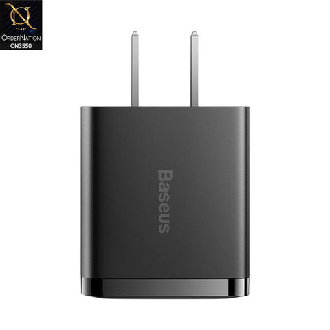 Baseus Compact Charger 2USB 10.5W CN - Black