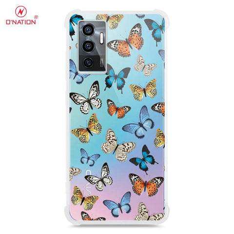 Vivo V23e Cover - O'Nation Butterfly Dreams Series - 9 Designs - Clear Phone Case - Soft Silicon Borders