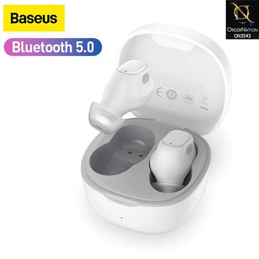 Baseus WM01 TWS Bluetooth 5.0 Headset Earphone - White
