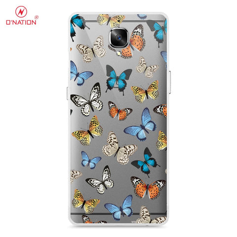 OnePlus 3 Cover - O'Nation Butterfly Dreams Series - 9 Designs - Clear Phone Case - Soft Silicon Borders