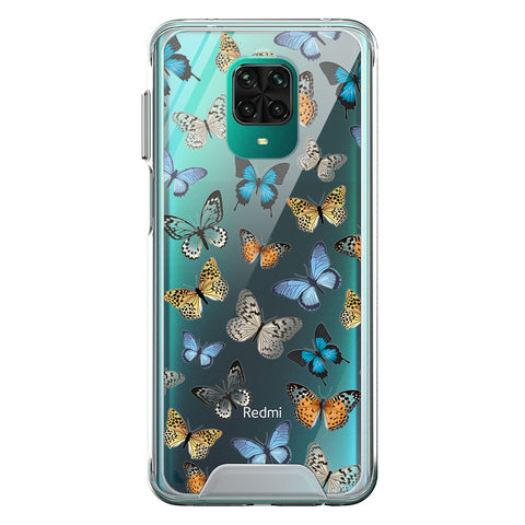 Xiaomi Redmi Note 9 Pro Cover - O'Nation Butterfly Dreams Series - 9 Designs - Clear Phone Case - Soft Silicon Borders